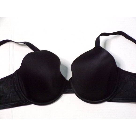 🆕WACOAL Net Effect T-Shirt Seamless Underwire Bra 36G Black #853340 - Picture 8 of 11